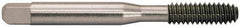 Balax - M3.5x0.60 Metric Coarse D7 Thread Limit Bottoming Thread Forming Tap - Powdered Metal High Speed Steel, Bright Finish, 2" OAL, 0.48" Thread Length, Right Hand Thread, Series BXMSG - USA Tool & Supply