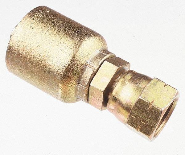 Parker - 3/4 Thread Hydraulic Hose Fitting - -12 Hose Size, 3/4" Hose Diam - USA Tool & Supply