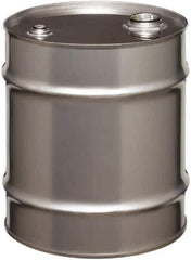 Made in USA - 10 Gallon Cylindrical Stainless Steel Tight Head Drum - 17" High x 14" Diam - USA Tool & Supply
