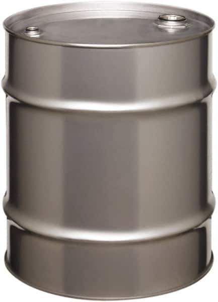 Made in USA - 20 Gallon Cylindrical Stainless Steel Tight Head Drum - 19-1/4" High x 18-1/4" Diam - USA Tool & Supply