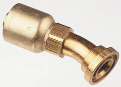 Parker - 3/4 Thread Hydraulic Hose Fitting - -12 Hose Size, 3/4" Hose Diam - USA Tool & Supply