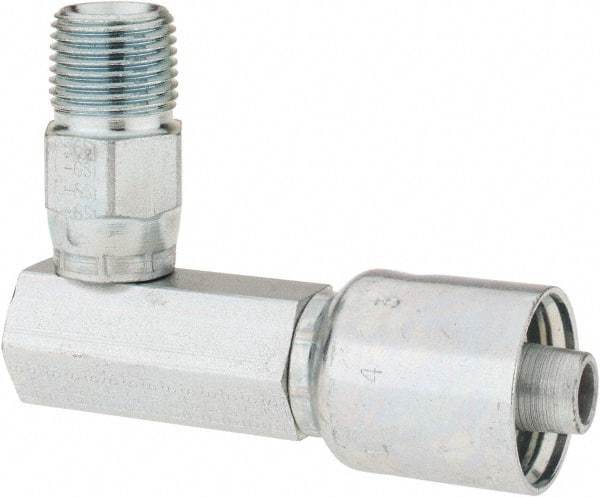 Parker - 1/2 Thread Hydraulic Hose Fitting - -8 Hose Size, 1/2" Hose Diam - USA Tool & Supply