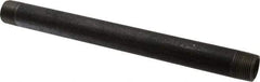 Made in USA - Schedule 80, 3/4" Diam x 11" Long Black Pipe Nipple - Threaded - USA Tool & Supply