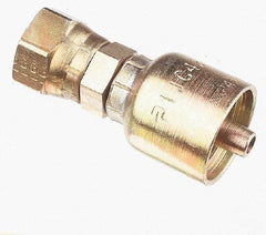 Parker - 1/4 Thread Hydraulic Hose Fitting - -4 Hose Size, 1/4" Hose Diam - USA Tool & Supply