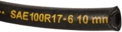 Parker - -6 Hose Size, 3/8" ID, 3,000 psi Work Pressure Hydraulic Hose - 2-1/2" Radius, Synthetic Rubber, -40°F to 212°F - USA Tool & Supply