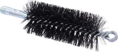 Weiler - 4-1/2" Long x 2" Diam Steel Spiral Brush - Double Spiral, 7-1/2" OAL, 0.012" Wire Diam, 1/4" Shank Diam - USA Tool & Supply