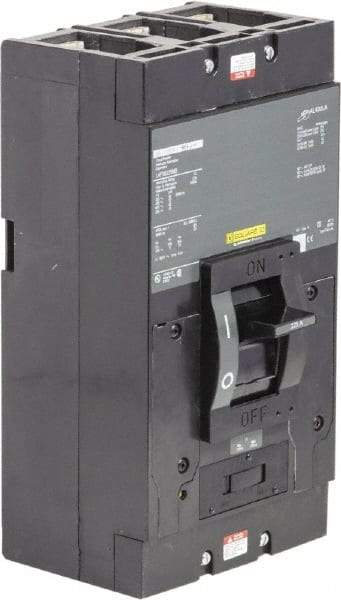 Square D - 225 Amp, 600 V, 3 Pole, Panel Mount Molded Case Circuit Breaker - Magnetic Trip, Multiple Breaking Capacity Ratings - USA Tool & Supply