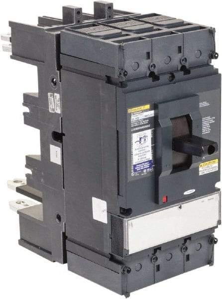 Square D - 600 Volt, 400 Amp, Automatic Molded Case Switch - 3, 4 Pole, 100 at 480 VAC kA Interrupting Rating, Plug In Connection, 5.51 Inch Wide x 1 Inch Deep x 13.38 Inch High - USA Tool & Supply