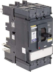 Square D - 600 Volt, 400 Amp, Automatic Molded Case Switch - 3, 4 Pole, 100 at 480 VAC kA Interrupting Rating, Plug In Connection, 5.51 Inch Wide x 1 Inch Deep x 13.38 Inch High - USA Tool & Supply