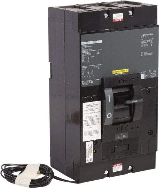 Square D - 300 Amp, 600 V, 3 Pole, Panel Mount Molded Case Circuit Breaker - Thermal Magnetic Trip, Multiple Breaking Capacity Ratings - USA Tool & Supply