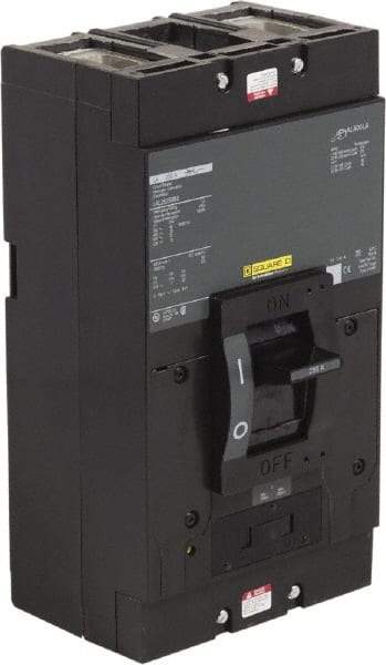 Square D - 250 Amp, 600 VAC, 2 Pole, Panel Mount Molded Case Circuit Breaker - Thermal Magnetic Trip - USA Tool & Supply