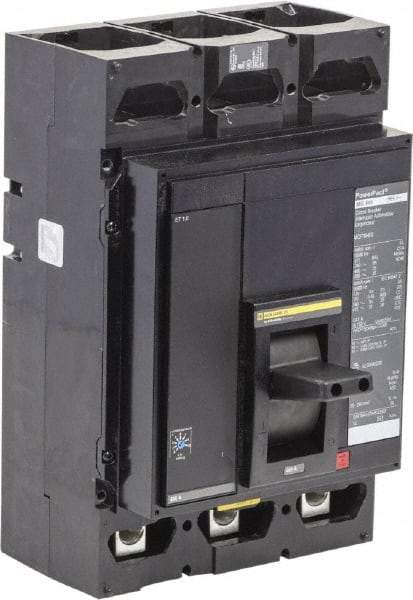 Square D - 400 Amp, 600 VAC, 3 Pole, Unit Mount Molded Case Circuit Breaker - Electronic Trip, 18 kA at 600 VAC Breaking Capacity, 3/0 (Aluminum), 3/0 (Copper) AWG, 8.05 Inch Deep x 12.86 Inch High x 8.27 Inch Wide - USA Tool & Supply