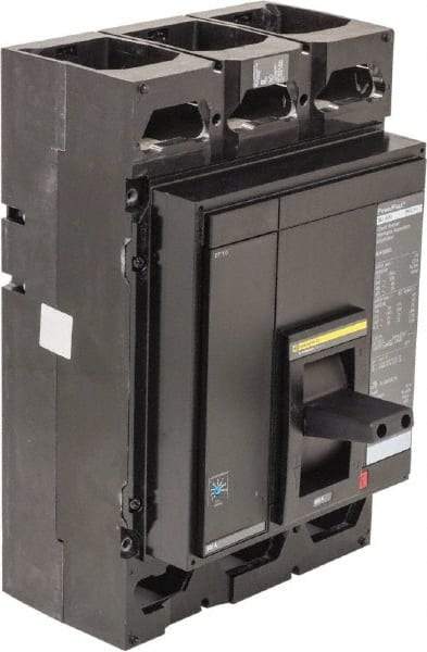 Square D - 600 Amp, 600 V, 3 Pole, Panel Mount Molded Case Circuit Breaker - Multiple Breaking Capacity Ratings - USA Tool & Supply