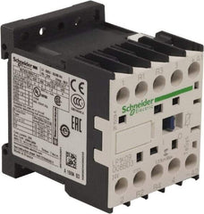 Schneider Electric - 4 Pole, 24 Coil VDC, 16 Amp at 690 VAC and 20 Amp at 440 VAC, Nonreversible IEC Contactor - BS 5424, CSA, IEC 60947, NF C 63-110, RoHS Compliant, UL Listed, VDE 0660 - USA Tool & Supply