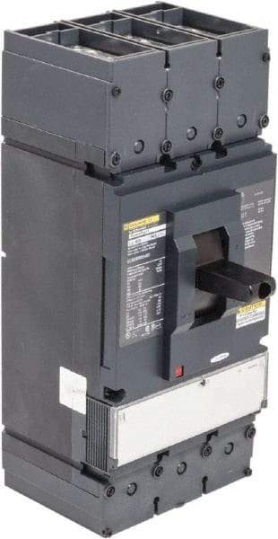 Square D - 600 VAC, 400 Amp, NonAutomatic Molded Case Switch - 3 Pole, 50 kA Interrupting Rating, Line Lug Connection - USA Tool & Supply