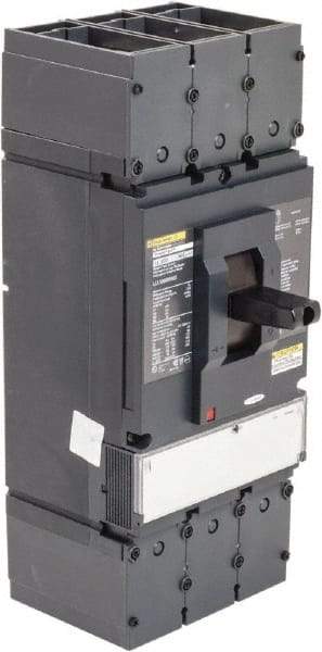 Square D - 600 Volt, 600 Amp, Automatic Molded Case Switch - 3 Pole, 100 at 480 VAC, 125 at 240 VAC, 50 at 600 VAC kA Interrupting Rating, Line/Load Lug Connection - USA Tool & Supply