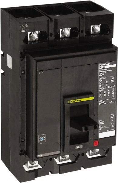 Square D - 700 Amp, 3 Pole, Panel Mount Molded Case Circuit Breaker - Electronic Trip, Multiple Breaking Capacity Ratings - USA Tool & Supply