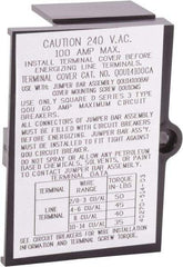 Square D - Circuit Breaker Jumper Bar Cover - Use with QOU Circuit Breaker - USA Tool & Supply