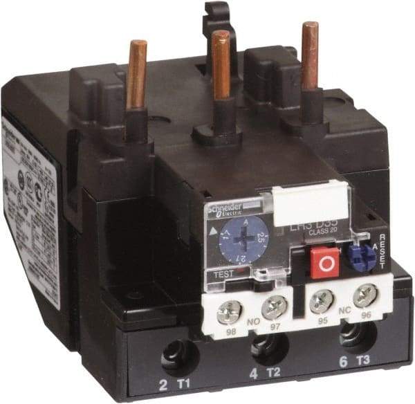 Schneider Electric - 37 to 50 Amp, 690 VAC, Thermal IEC Overload Relay - Trip Class 20, For Use with LC1D80 and LC1D95 - USA Tool & Supply