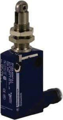 Telemecanique Sensors - DP, NC/NO, 240 VAC, 5 Pin M12 Male Terminal, Roller Plunger Actuator, General Purpose Limit Switch - IP66, IP67, IP68 IPR Rating - USA Tool & Supply