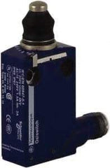 Telemecanique Sensors - SP, NC/NO, 240 VAC, 4 Pin M12 Male Terminal, End Plunger Actuator, General Purpose Limit Switch - IP66, IP67, IP68 IPR Rating - USA Tool & Supply