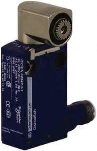 Telemecanique Sensors - DP, NC/NO, 240 VAC, 5 Pin M12 Male Terminal, Rotary Head Actuator, General Purpose Limit Switch - IP66, IP67, IP68 IPR Rating - USA Tool & Supply