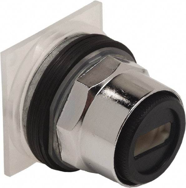 Schneider Electric - 1.18 Inch Mount Hole, 3 Position, Pushbutton Operated, Selector Switch Only - Maintained (MA), without Contact Blocks, Weatherproof and Dust and Oil Resistant - USA Tool & Supply