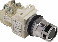 Schneider Electric - 30mm Mount Hole, Flush, Pushbutton Switch Only - Illuminated, Momentary (MO) - USA Tool & Supply