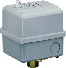 Square D - 1, 7, 9 and 3R NEMA Rated, 125 to 150 psi, Electromechanical Pressure and Level Switch - Adjustable Pressure, 575 VAC, L1-T1, L2-T2 Terminal, For Use with Square D Pumptrol - USA Tool & Supply