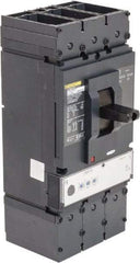Square D - 400 Amp, 600 VAC, 3 Pole, Panel Mount Molded Case Circuit Breaker - Electronic Trip, 110mm Deep x 340mm High x 140mm Wide - USA Tool & Supply