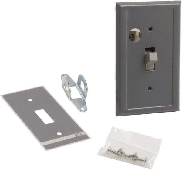 Square D - 2 Poles, 30 Amp, Open Toggle Manual Motor Starter - 1 hp at 90 VDC, 1-1/2 hp at 230 VDC, 2 hp at 115 VAC, 2 hp at 115 VDC, 2 hp at 230 VAC, 3 hp at 460 VAC & 3 hp at 575 VAC, CE, CSA & UL Listed - USA Tool & Supply