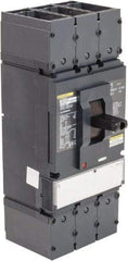 Square D - 600 Volt, 400 Amp, Automatic Molded Case Switch - 3 Pole, 18 at 600 VAC, 35 at 480 VAC, 65 at 240 VAC kA Interrupting Rating, Line/Load Lug Connection - USA Tool & Supply