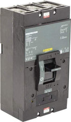 Square D - 400 Amp, 600 V, 3 Pole, Panel Mount Molded Case Circuit Breaker - Thermal Magnetic Trip, Multiple Breaking Capacity Ratings - USA Tool & Supply