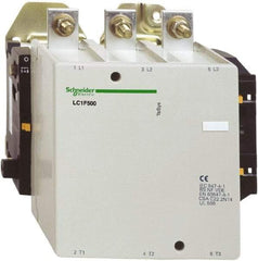 Schneider Electric - 3 Pole, 500 Amp at 440 VAC and 700 Amp at 440 VAC, Nonreversible IEC Contactor - Bureau Veritas, CCC, CSA, DNV, EN/IEC 60947-1, EN/IEC 60947-4-1, GL, JEM 1038, LROS, RINA, RMRoS, RoHS Compliant, UL Listed - USA Tool & Supply