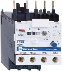 Schneider Electric - 0.36 to 0.54 Amp, 250 VDC, 690 Volt and 690 VAC, Thermal IEC Overload Relay - Trip Class 10A, For Use with LC1K, LC7K, LP1K and LP4K - USA Tool & Supply