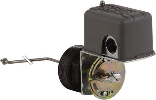 Square D - 4 NEMA Rated, DPST, Float Switch Pressure and Level Switch - 575 VAC, Line-Load-Load-Line Terminal - USA Tool & Supply