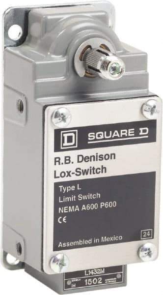 Square D - 10 Amp, NO/NC Configuration, Left Hand Operation, Rope Operated Limit Switch - Automatic Reset, Cable Pull, 600 VAC - USA Tool & Supply