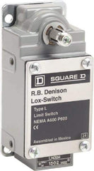 Square D - 10 Amp, NO/NC Configuration, Left Hand Operation, Rope Operated Limit Switch - Automatic Reset, Cable Pull, 600 VAC - USA Tool & Supply