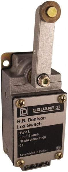 Square D - 3PDT, 2NC/NO, 600 Volt, Screw Terminal, Rotary Spring Return Actuator, General Purpose Limit Switch - 1, 2, 4, 12, 13 NEMA Rating, IP67 IPR Rating - USA Tool & Supply