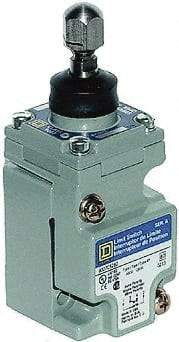 Square D - SPDT, NC/NO, 600 Volt Screw Terminal, Plunger Actuator, General Purpose Limit Switch - 1, 2, 4, 6, 12, 13, 6P NEMA Rating, IP67 IPR Rating - USA Tool & Supply
