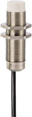 Telemecanique Sensors - NPN, PNP, 12mm Detection, Cylinder, Inductive Proximity Sensor - 2 Wires, IP68, IP69, 24 to 240 VAC @ 50/60 Hz, 24 to 240 VDC, M18x1 Thread, 60mm Long - USA Tool & Supply