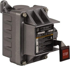 Schneider Electric - 1 Operator, Projecting Pushbutton Control Station - Stop (Legend), NC Contact, NEMA 7, 9 - USA Tool & Supply