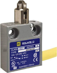 Square D - SPDT, NC/NO, 240 VAC, Prewired Terminal, Roller Plunger Actuator, General Purpose Limit Switch - 1, 2, 4, 6, 6P NEMA Rating, IP67 IPR Rating, 80 Ounce Operating Force - USA Tool & Supply