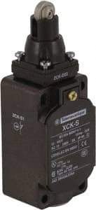 Telemecanique Sensors - DP, NC/NO, 240 VAC, Screw Terminal, Roller Plunger Actuator, General Purpose Limit Switch - IP65 IPR Rating - USA Tool & Supply