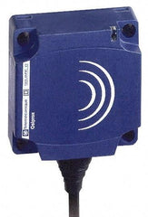 Telemecanique Sensors - PNP, NC, Flat, Inductive Proximity Sensor - 3 Wires, IP68, 12 to 24 VDC, 40mm Wide - USA Tool & Supply