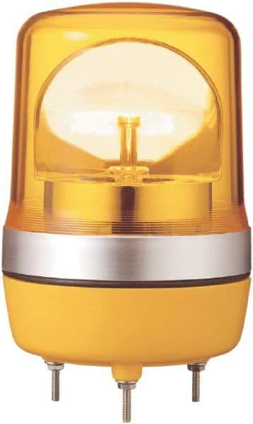 Schneider Electric - 24 VAC/VDC, 125 mAmp, Rotating Beacon LED Light - Surface Mounted, 6.77 Inch High, 106mm Diameter, 138 Flashes per min - USA Tool & Supply