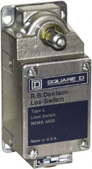 Square D - DPST, 2NC, 600 Volt, Screw Terminal, Rotary Spring Return Actuator, General Purpose Limit Switch - 1, 2, 4, 12, 13 NEMA Rating, IP67 IPR Rating - USA Tool & Supply