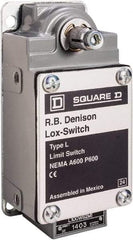 Square D - 3PDT, 3NO, 600 Volt, Screw Terminal, Rotary Spring Return Actuator, General Purpose Limit Switch - 1, 2, 4, 12, 13 NEMA Rating, IP67 IPR Rating - USA Tool & Supply