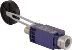 Telemecanique Sensors - NC/NO, 240 VAC, Screw Terminal, Roller Lever Actuator, General Purpose Limit Switch - 1, 2, 4, 6, 12, 13 NEMA Rating, IP66, IP67 IPR Rating - USA Tool & Supply