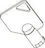 Telemecanique Sensors - 5 Inch Long, Limit Switch Key - For Use with XCSB, XCSC, XCSE - USA Tool & Supply
